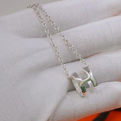 [BloomBling]HM NECKLACE H LETTER OVAL SERIES