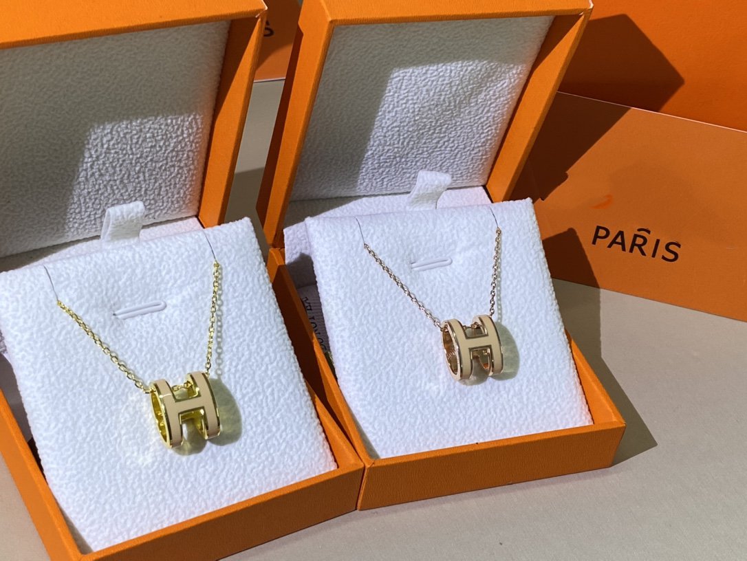 [BloomBling]HM CLIC YELLOW ENAMEL GOLD NECKLACE