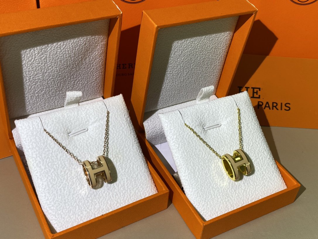 [BloomBling]HM CLIC YELLOW ENAMEL GOLD NECKLACE