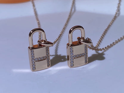 [BloomBling]HM ADVANCED NICHE LOCK HEAD NECKLACE DIAMONDS