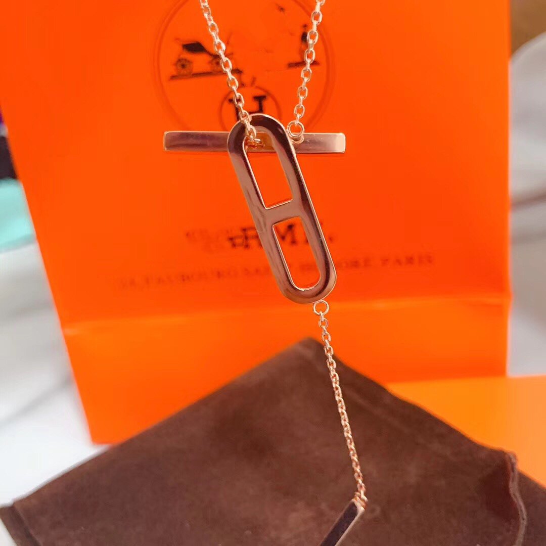 [BloomBling]HM NECKLACE PLATINUM ROSE GOLD DIAMOND