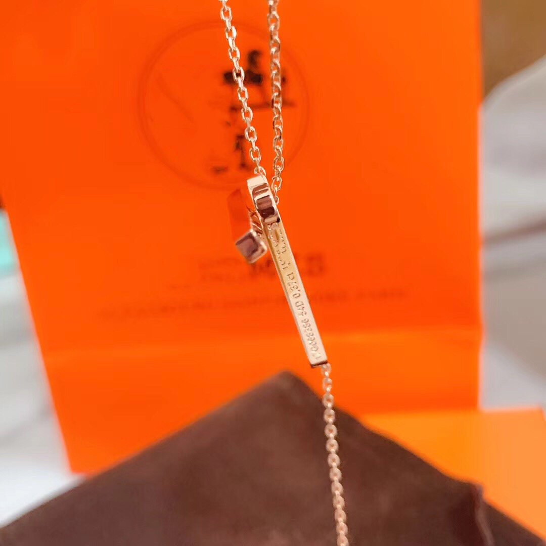 [BloomBling]HM NECKLACE PLATINUM ROSE GOLD DIAMOND