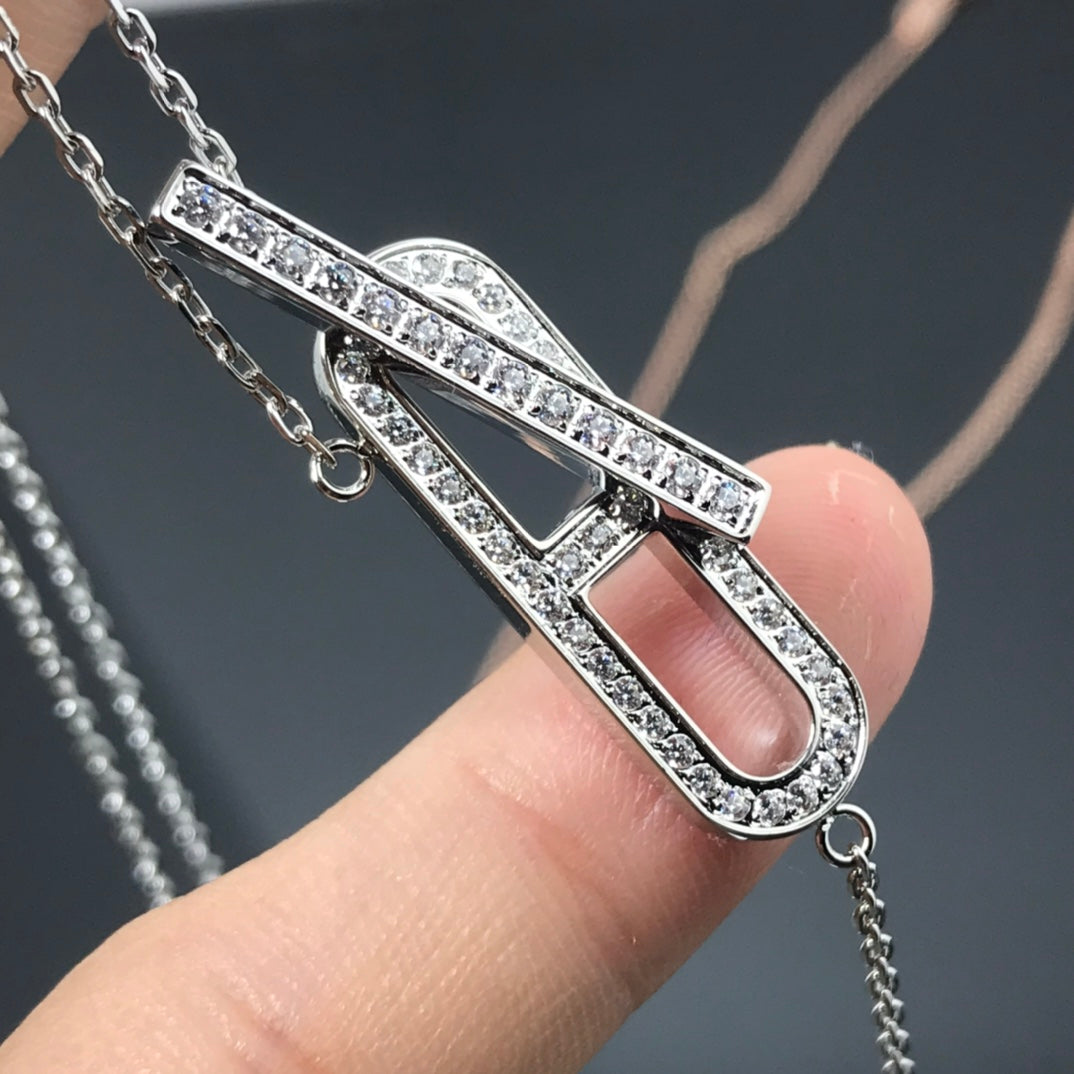 [BloomBling]HM NECKLACE PLATINUM ROSE GOLD DIAMOND