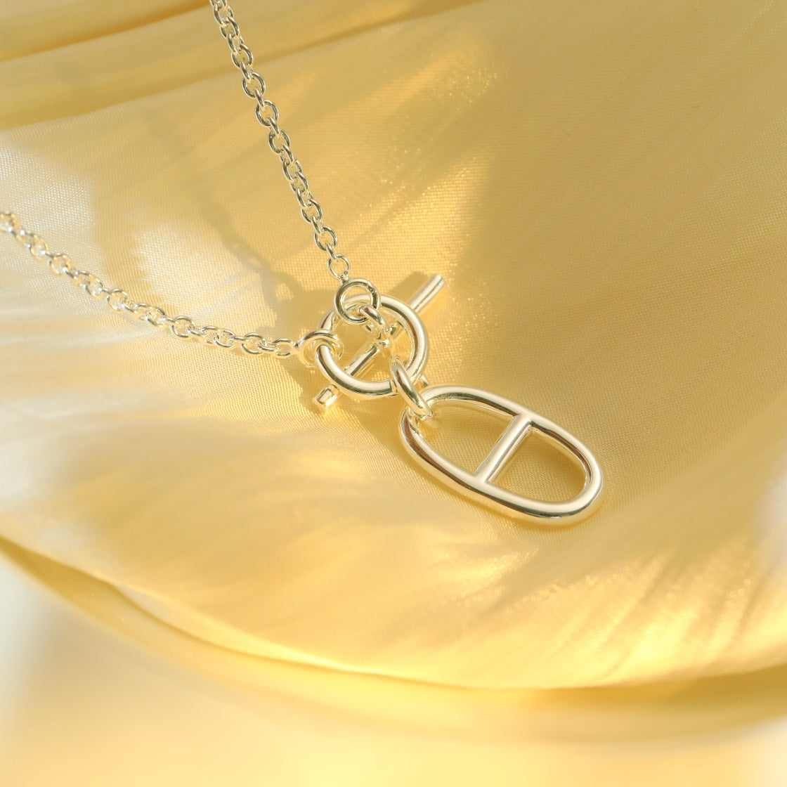 [BloomBling]HM CHAINE D'ANCRE PENDANT NECKLACE STERLING SILVER