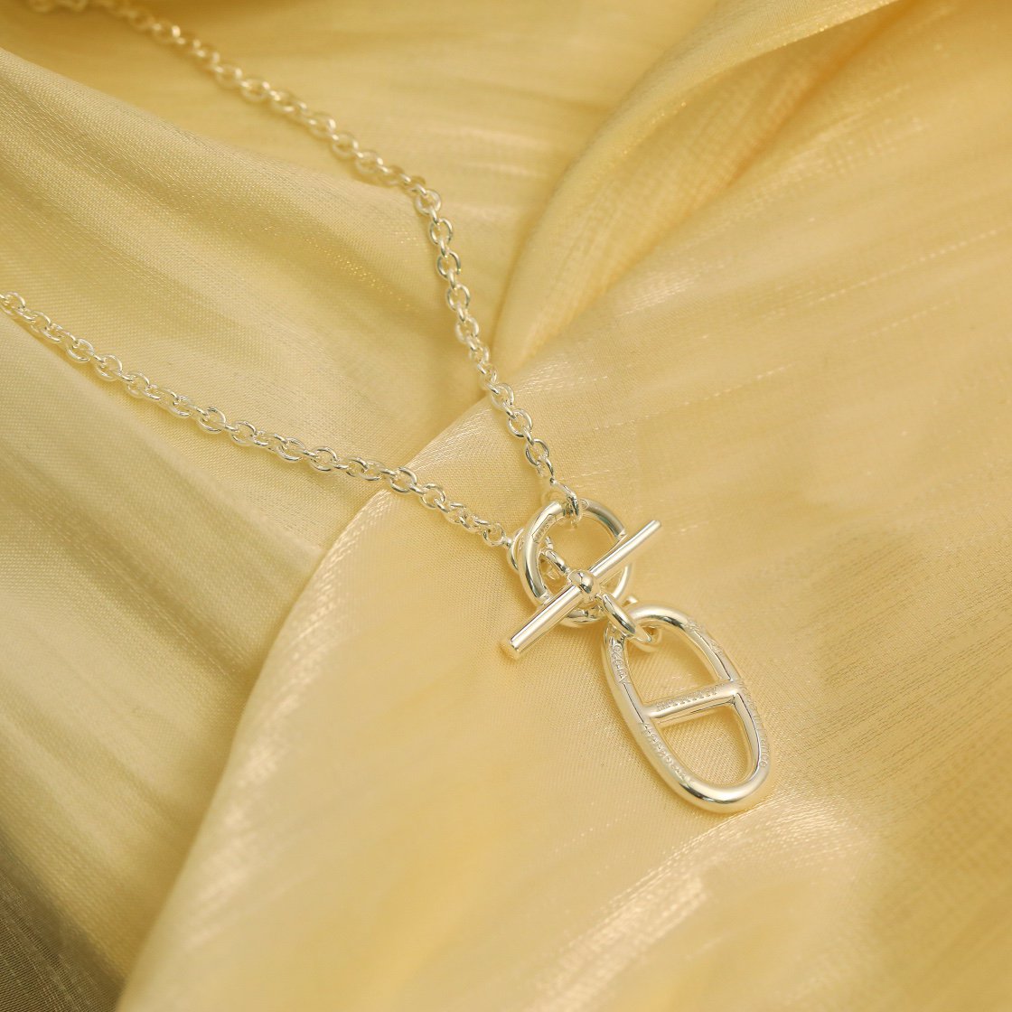 [BloomBling]HM CHAINE D'ANCRE PENDANT NECKLACE STERLING SILVER