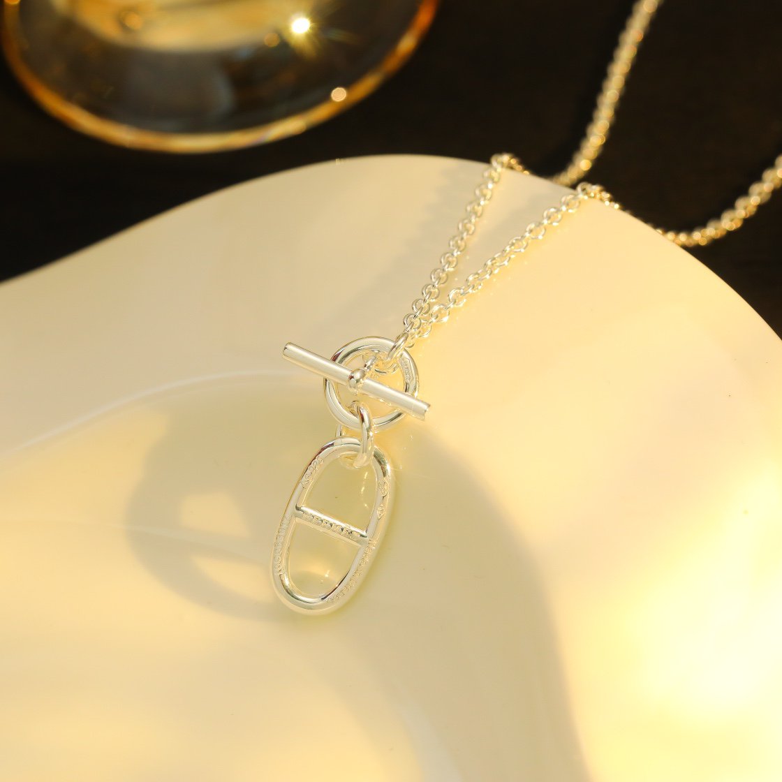 [BloomBling]HM CHAINE D'ANCRE PENDANT NECKLACE STERLING SILVER