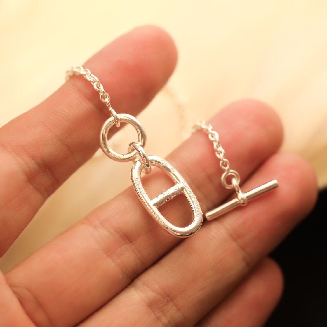 [BloomBling]HM CHAINE D'ANCRE PENDANT NECKLACE STERLING SILVER