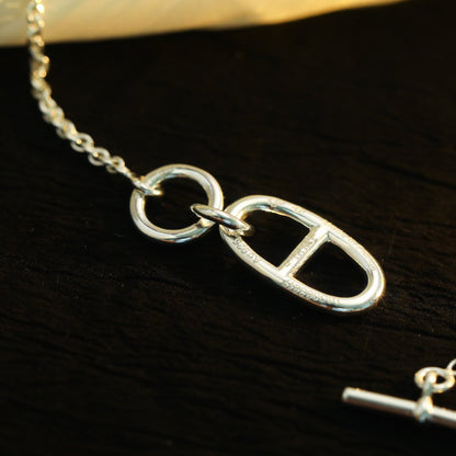 [BloomBling]HM CHAINE D'ANCRE PENDANT NECKLACE STERLING SILVER