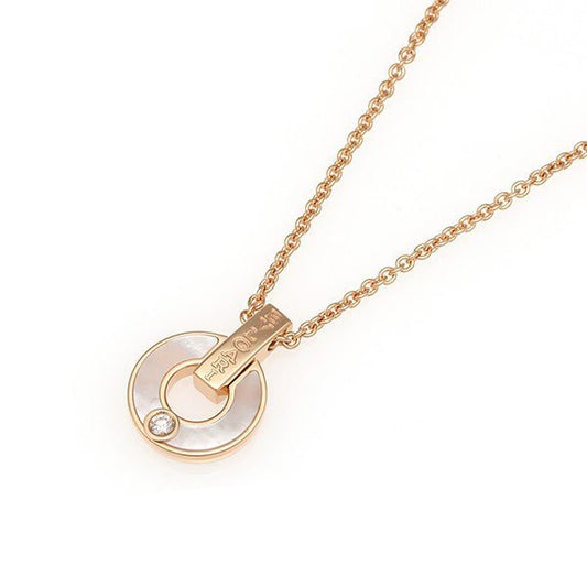 [BloomBling]GARI NECKLACE PINK GOLD MOP