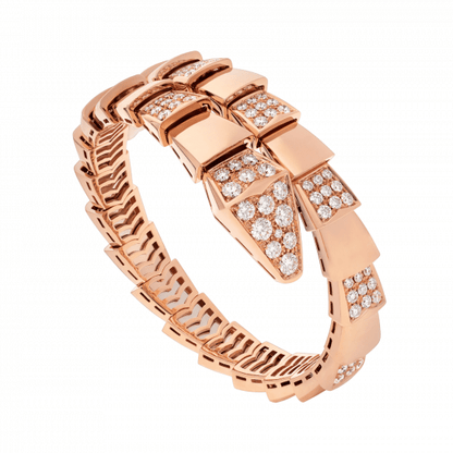 [BloomBling]SERPENTI WIDE BRACELET PINK GOLD DIAMOND