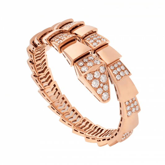 [BloomBling]SERPENTI WIDE BRACELET PINK GOLD DIAMOND
