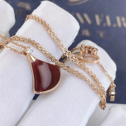 [BloomBling]DREAM NECKLACE CARNELIAN 1 DIAMOND