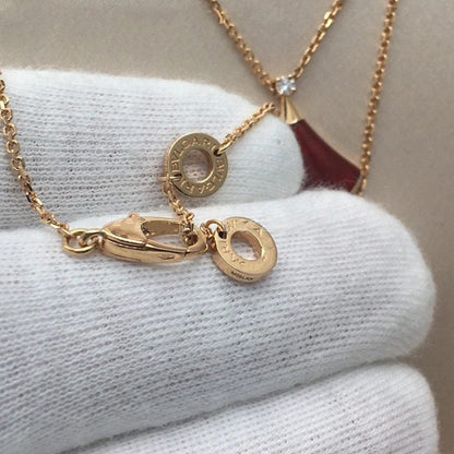 [BloomBling]DREAM NECKLACE CARNELIAN 1 DIAMOND