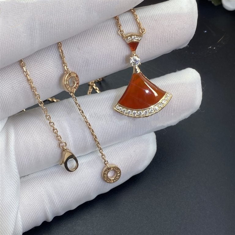 [BloomBling]DREAM NECKLACE CARNELIAN DIAMOND