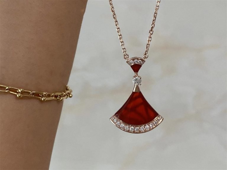[BloomBling]DREAM NECKLACE CARNELIAN DIAMOND
