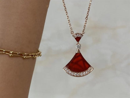 [BloomBling]DREAM NECKLACE CARNELIAN DIAMOND