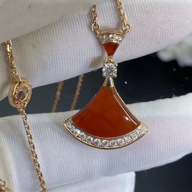 [BloomBling]DREAM NECKLACE CARNELIAN DIAMOND