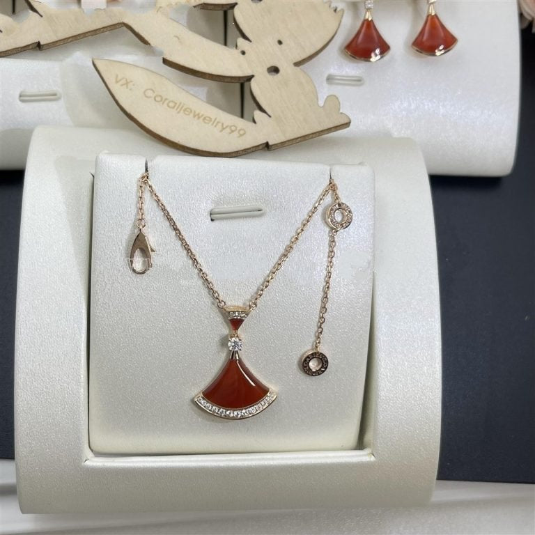 [BloomBling]DREAM NECKLACE CARNELIAN DIAMOND