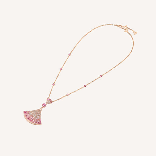 [BloomBling]DREAM NECKLACK DIAMOND PINK GOLD