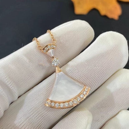 [BloomBling]DREAM NECKLACE MOP PINK GOLD DIAMOND
