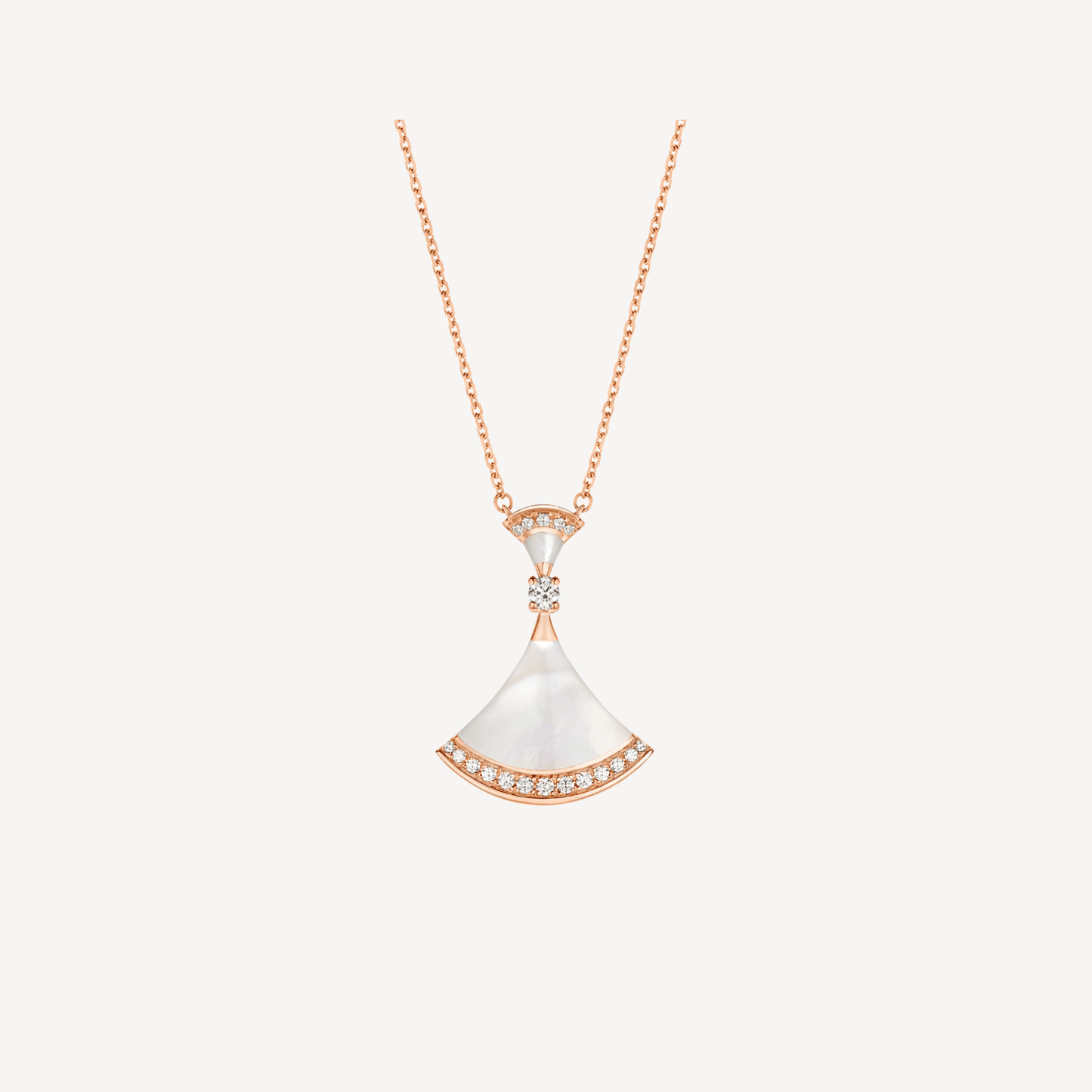 [BloomBling]DREAM NECKLACE MOP PINK GOLD DIAMOND
