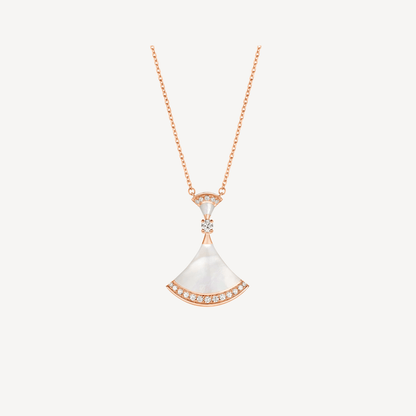 [BloomBling]DREAM NECKLACE MOP PINK GOLD DIAMOND