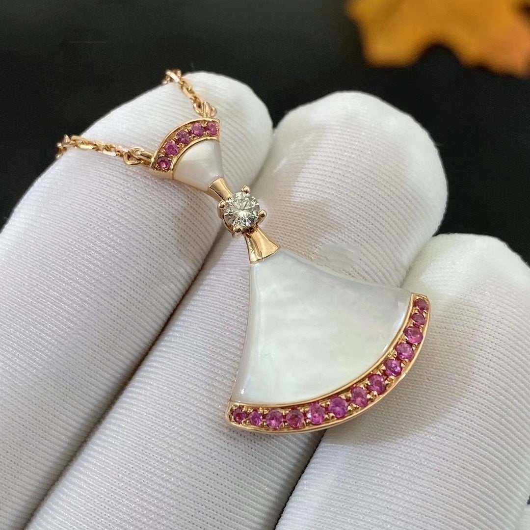 [BloomBling]DREAM NECKLACE MOP PINK DIAMOND