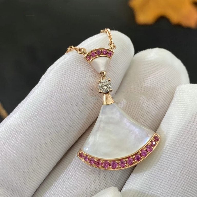 [BloomBling]DREAM NECKLACE MOP PINK DIAMOND