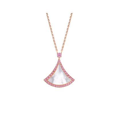 [BloomBling]DREAM NECKLACE MOP DIAMOND PINK