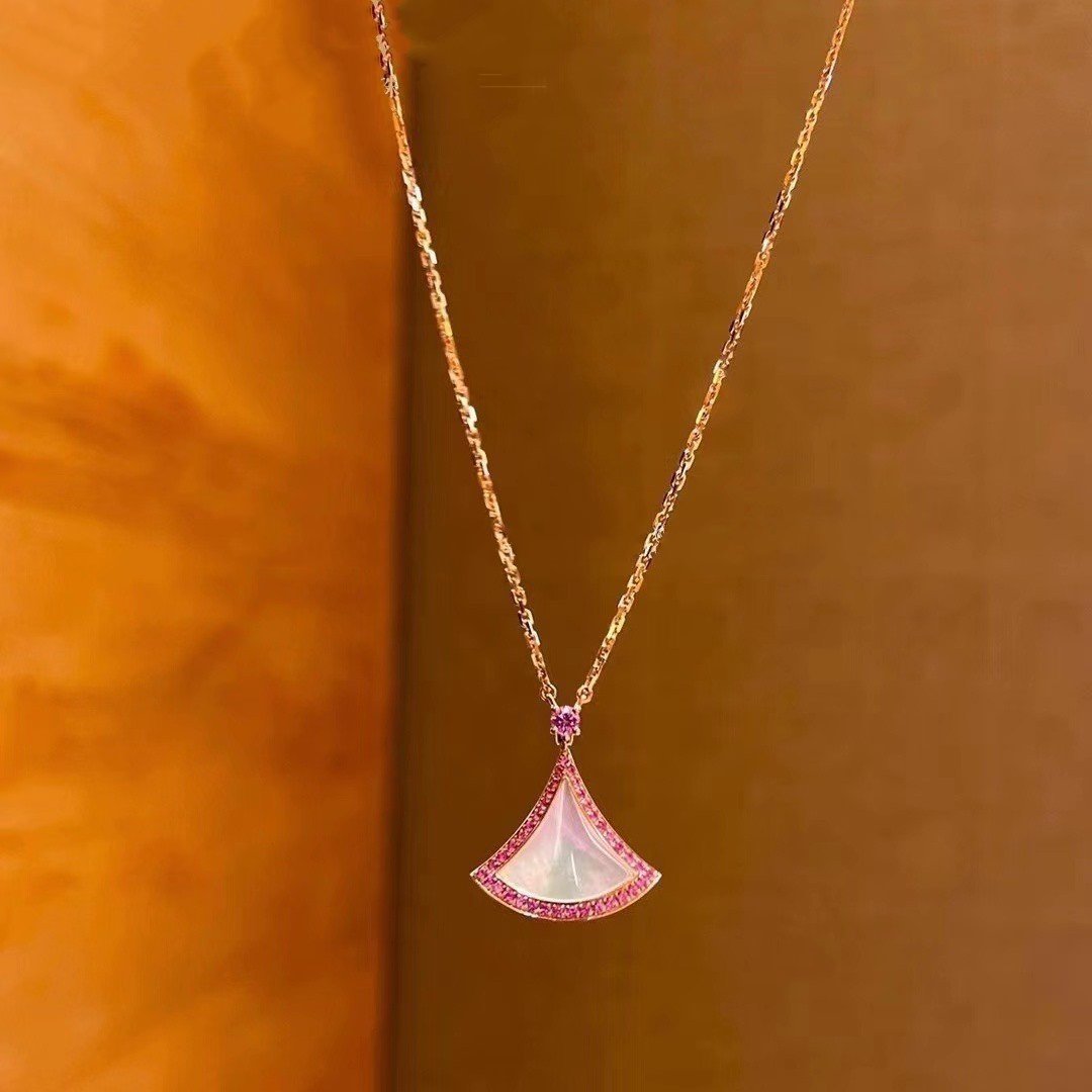 [BloomBling]DREAM NECKLACE MOP DIAMOND PINK