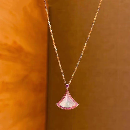 [BloomBling]DREAM NECKLACE MOP DIAMOND PINK