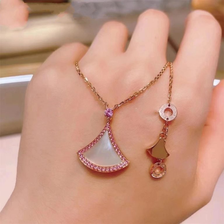 [BloomBling]DREAM NECKLACE MOP DIAMOND PINK