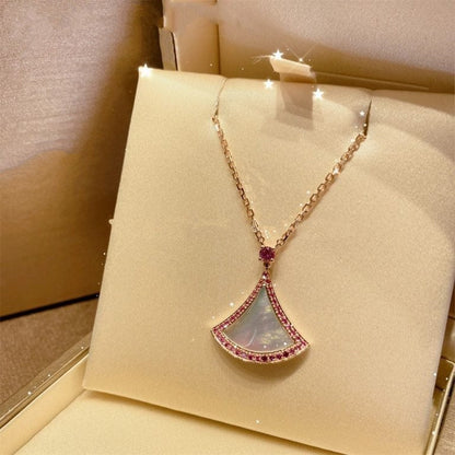 [BloomBling]DREAM NECKLACE MOP DIAMOND PINK