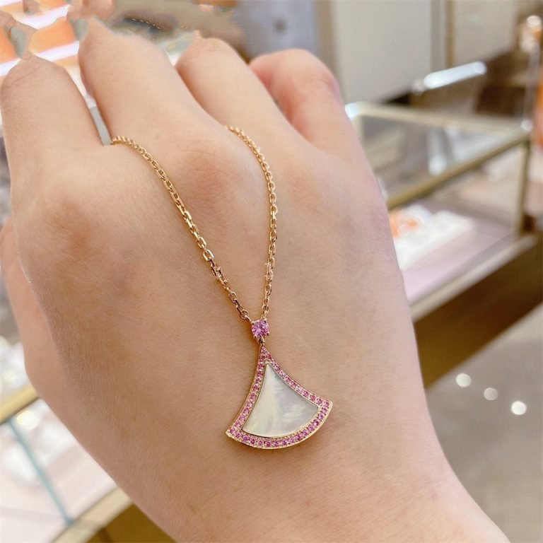 [BloomBling]DREAM NECKLACE MOP DIAMOND PINK