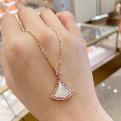 [BloomBling]DREAM NECKLACE MOP DIAMOND PINK