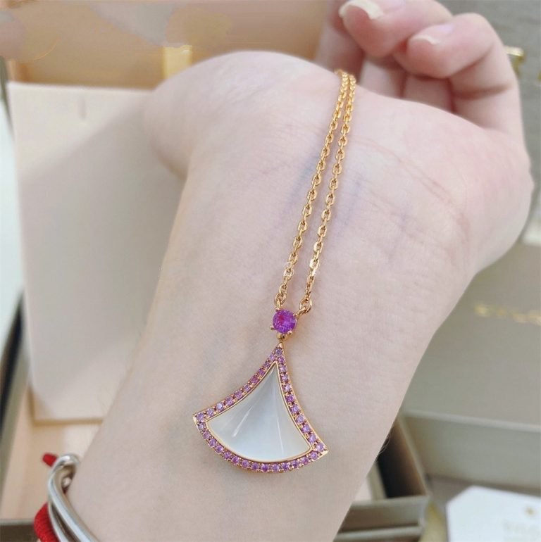 [BloomBling]DREAM NECKLACE MOP DIAMOND PINK
