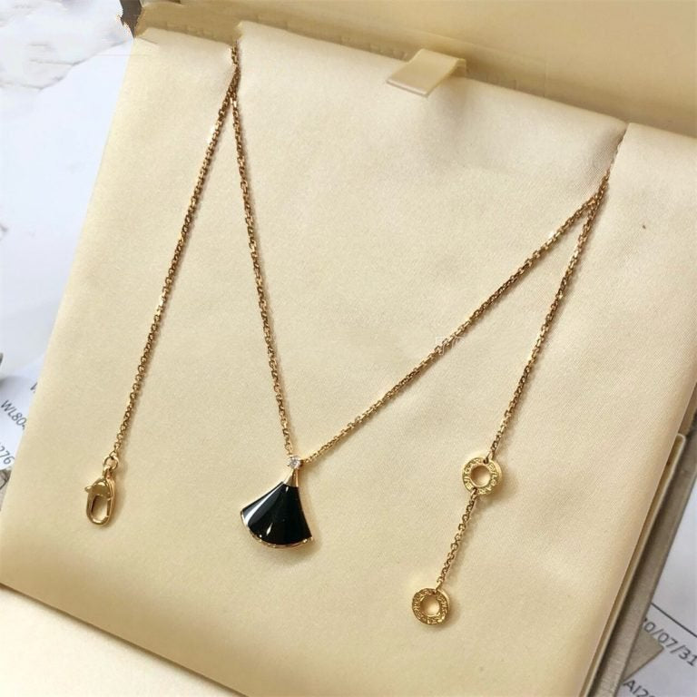 [BloomBling]DREAM NECKLACE ONYX 1 DIAMOND