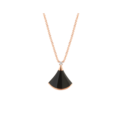[BloomBling]DREAM NECKLACE ONYX 1 DIAMOND