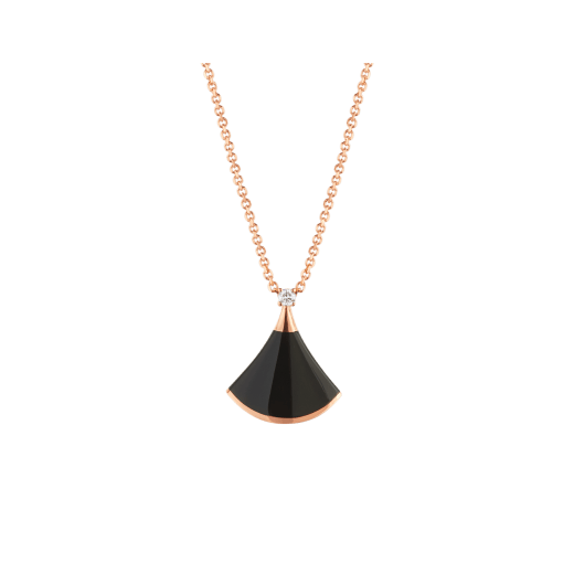 [BloomBling]DREAM NECKLACE ONYX 1 DIAMOND