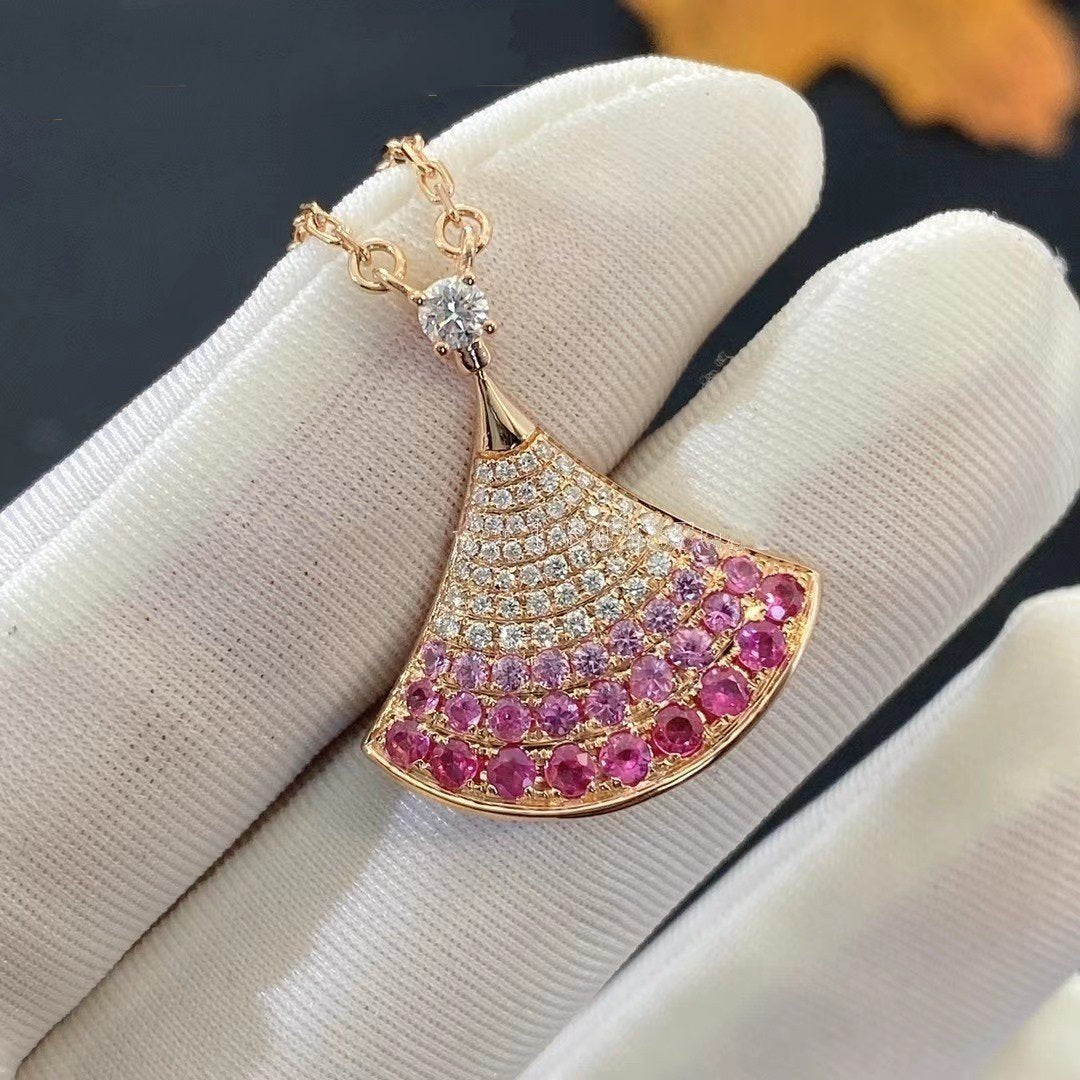 [BloomBling]DREAM NECKLACE PINK GOLD PINK DIAMOND