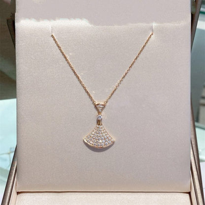 [BloomBling]DREAM NECKLACE PINK GOLD FULL DIAMOND