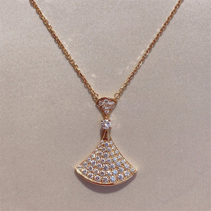 [BloomBling]DREAM NECKLACE PINK GOLD FULL DIAMOND