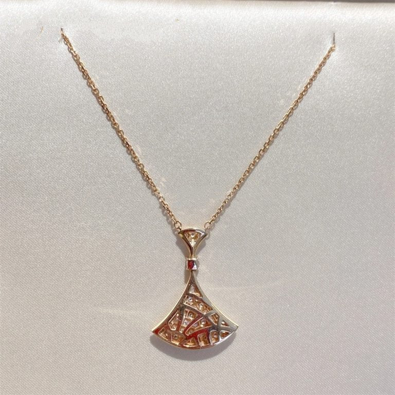 [BloomBling]DREAM NECKLACE PINK GOLD FULL DIAMOND
