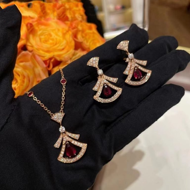 [BloomBling]DREAM NECKLACE CARNELIAN DIAMOND PINK GOLD