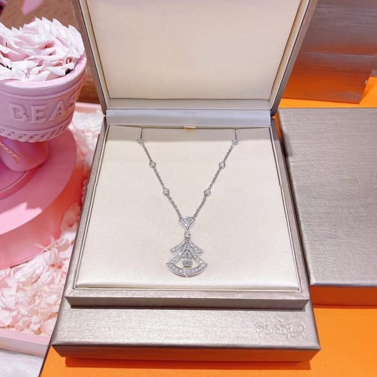 [BloomBling]DREAM NECKLACE WHITE DIAMOND SILVER