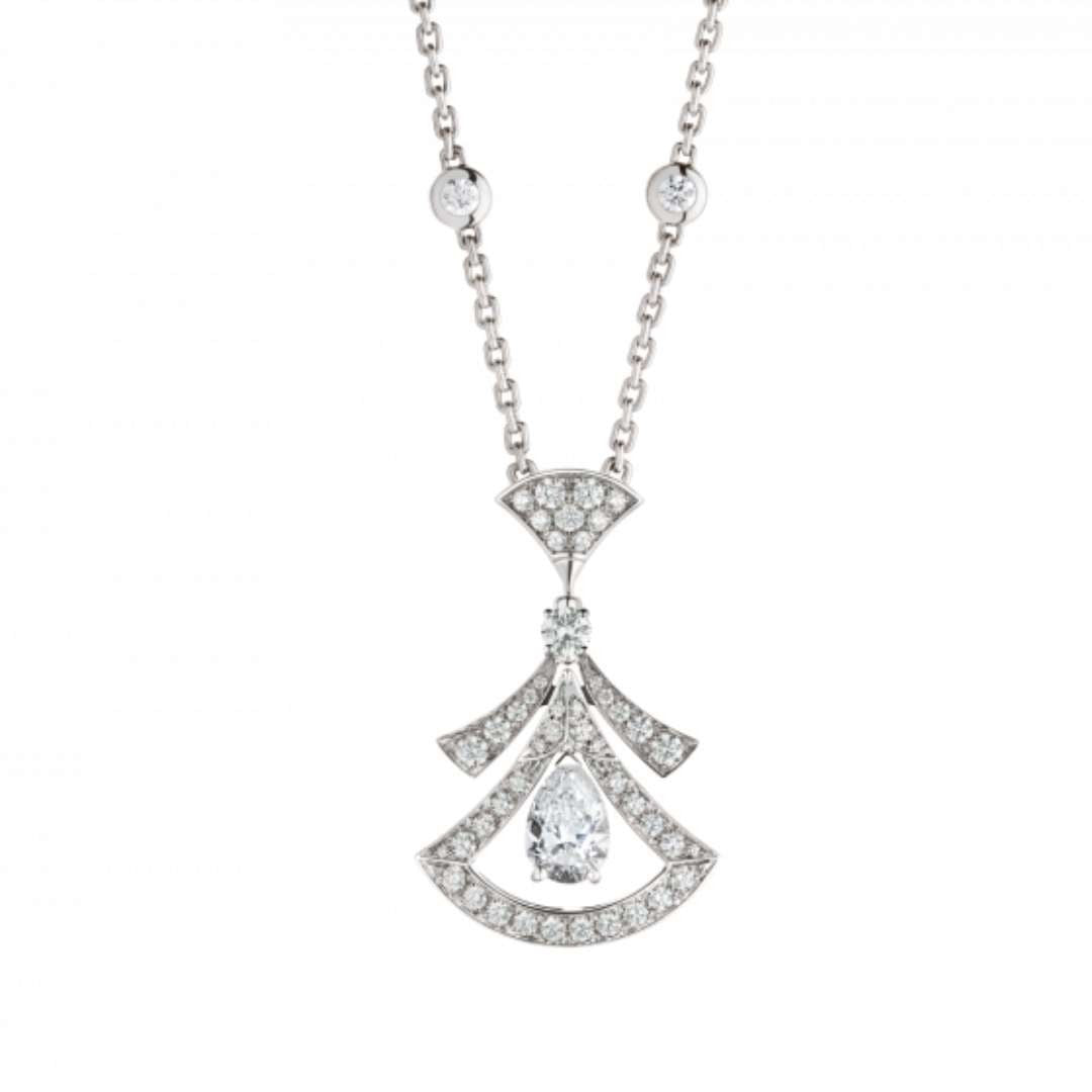 [BloomBling]DREAM NECKLACE WHITE DIAMOND SILVER