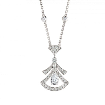 [BloomBling]DREAM NECKLACE WHITE DIAMOND SILVER