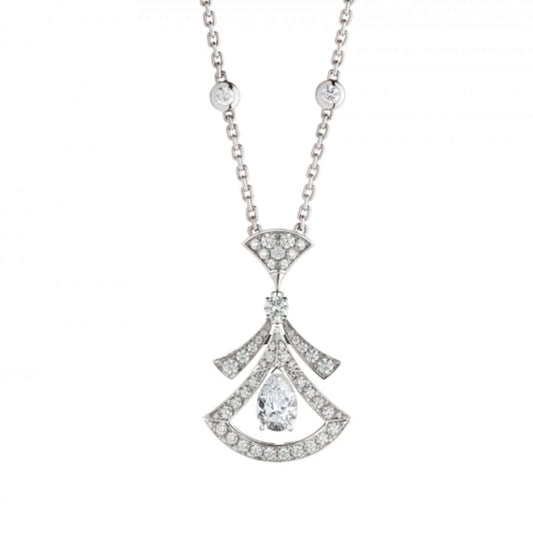 [BloomBling]DREAM NECKLACE WHITE DIAMOND SILVER
