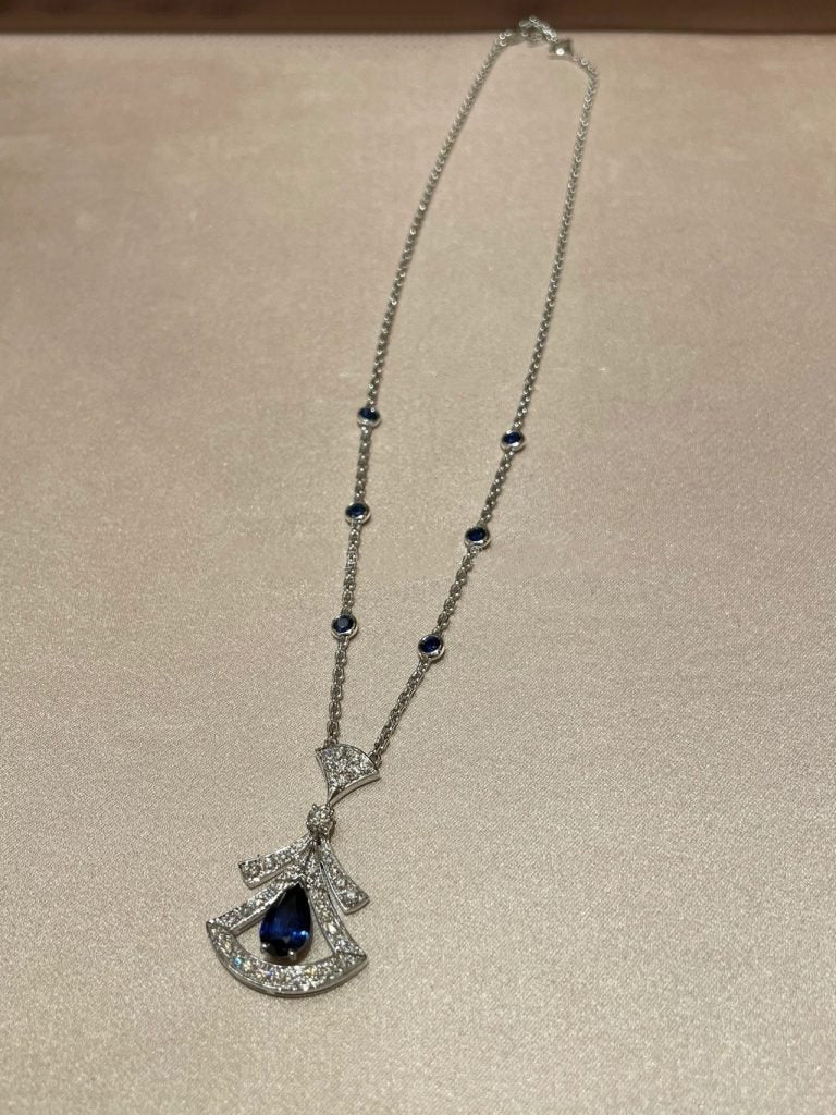 [BloomBling]DREAM NECKLACE AGATE DIAMOND SILVER