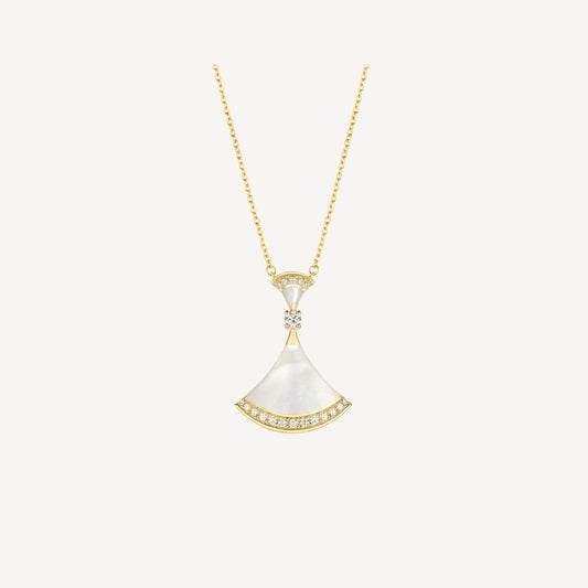 [BloomBling]DREAM NECKLACE MOP GOLD DIAMOND